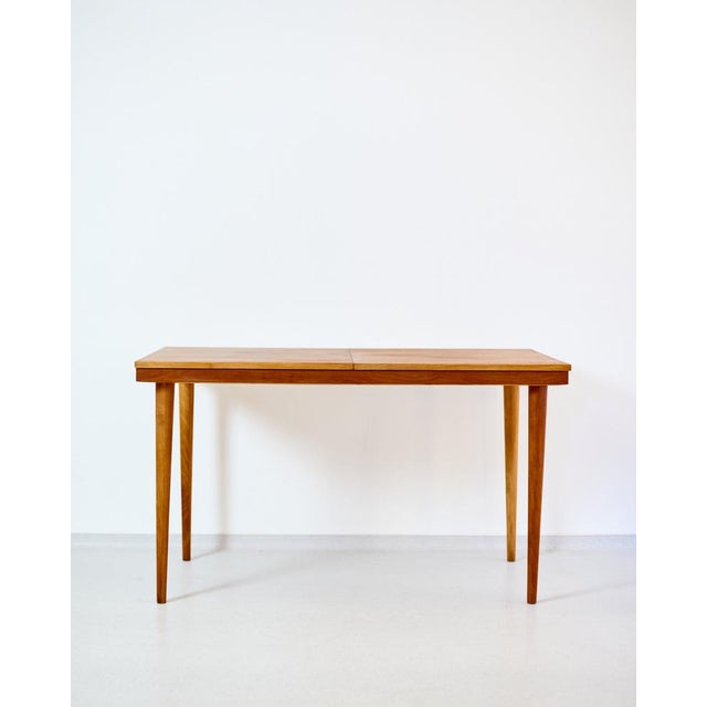 Wood Extendable Walnut Dining Table by Tatra Nabytok, 1970s For Sale - Image 7 of 7