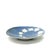 Mid-Century Modern Mid-Century Ceramic Blue & Beige Maple Leaf Hand-Made Decorative Bowl For Sale - Image 3 of 8