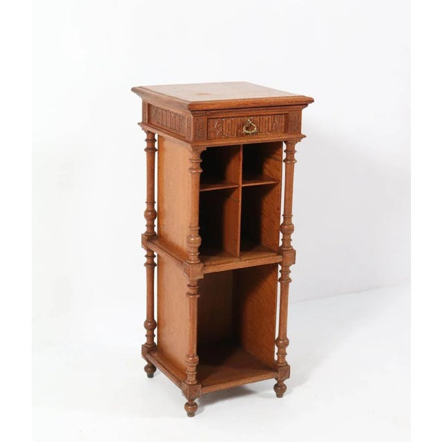 Late 19th Century French Oak Henri II Cabinet For Sale - Image 10 of 10