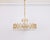 Large Gilt Brass and Crystal Chandelier attributed to Sciolari for Palwa, Germany, 1970s For Sale - Image 10 of 17