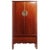19th Century Chinese Large Elmwood Armoire With Metal Medallion Hardware For Sale
