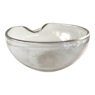 Vintage Elsa Peretti Tiffany & Co. Thumbprint Crystal Bowl For Sale