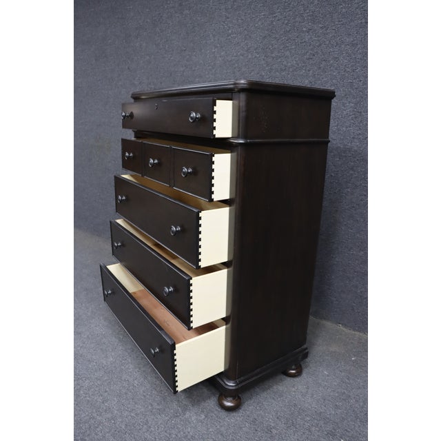 Bassett Furniture Cherry Tall Dresser For Sale - Image 9 of 11