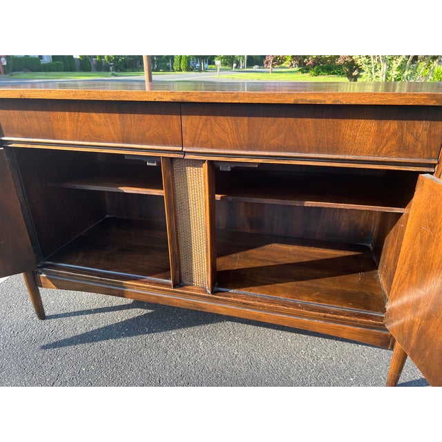 1960s Vintage Mid-Century Modern Walnut Server by Dixie | Chairish