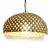 Hand woven rattan dome pendant with beautiful swirling weave pattern. Includes 3' of black hanging chain and ceiling...