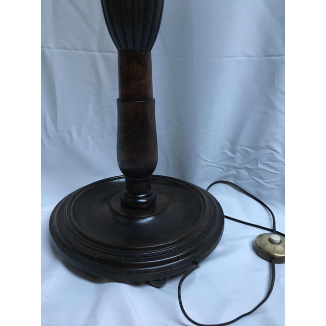 Wooden Spiral Floor Lamp, 1940s For Sale - Image 10 of 18