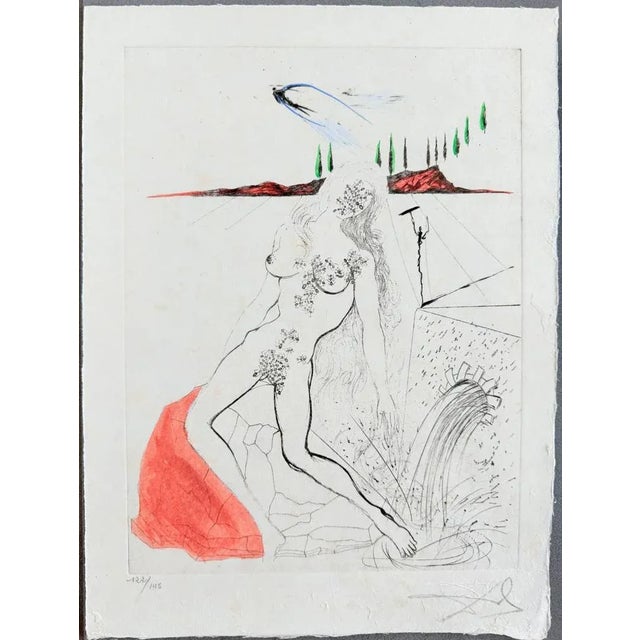 Salvador Dali, Femme à la fontaine, 1967, Etching For Sale - Image 6 of 8