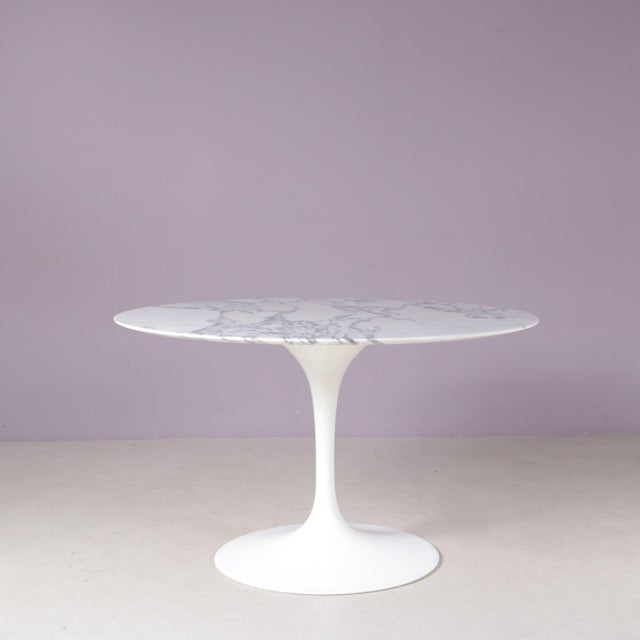 Marble Dining Table by Saarinen for Knoll Int, USA, 1970s For Sale - Image 9 of 9