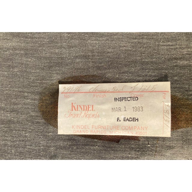 80's Kindel Furniture Queen Anne Style Arm Chair For Sale - Image 12 of 13