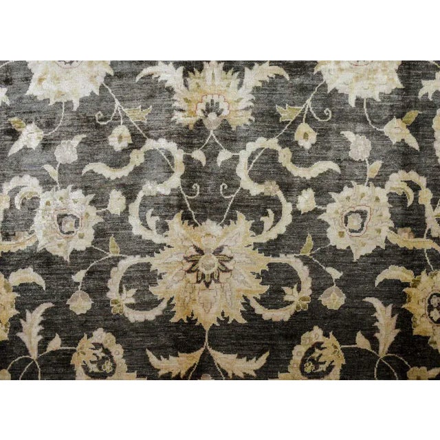 Black Vintage Peshawar Rug For Sale - Image 8 of 11