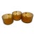 1960s Iittala Kastehelmi Amber Glass Coffee Cups Set of 3 | Oiva Toikka Scandinavian Design For Sale - Image 5 of 11