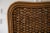 Vintage Padma’s Plantation Armchairs Woven Rattan With Sherpa Upholstery, Set of Four For Sale - Image 10 of 17