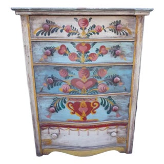 5-Drawer Dresser Decorated by Peter Hunt c.1930 For Sale