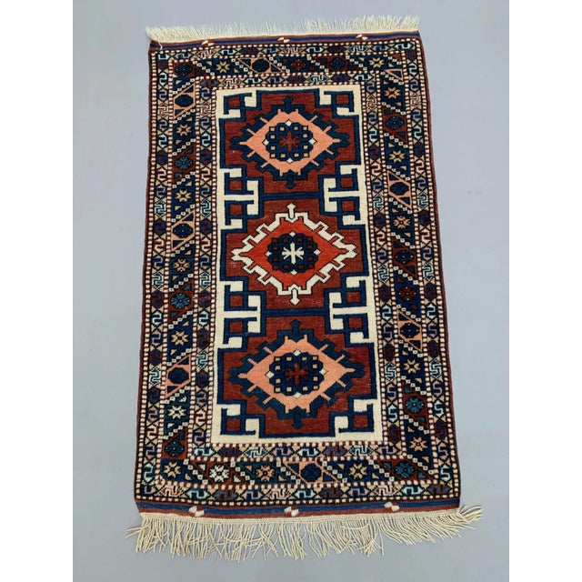 Vintage Turkish Kazak Rug For Sale - Image 10 of 10