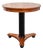 Ethan Allen Black Cherry Round Pedestal Accent Table Biedermeier Empire Style For Sale