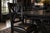 Contemporary Onyx Black™ & Gilded Reserve™ Architectural Dining Collection With Eight Matching X-Back Dining Chairs For Sale - Image 3 of 7