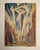 Original double-sided painting, oil/early acrylic on board, offering two complete compositions. One side presents a bold...