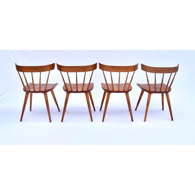 1950s Paul McCobb Planner Group Mid-Century Modern Spindle Back Dining Chairs, Set of 4 For Sale - Image 5 of 17
