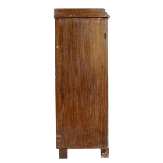 Swedish Rustic Painted Pine Cupboard, 1800s For Sale - Image 6 of 11