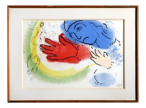 Femme Ecuyere, Framed Lithograph 1956 by Marc Chagall