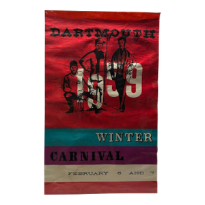 Original 1959 Dartmouth College Winter Carnival 'good Ol Days' Skiing Ski Poster
