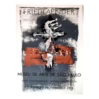 Johnny Friedlaender, Sao Paulo, Lithograph, 1978 For Sale