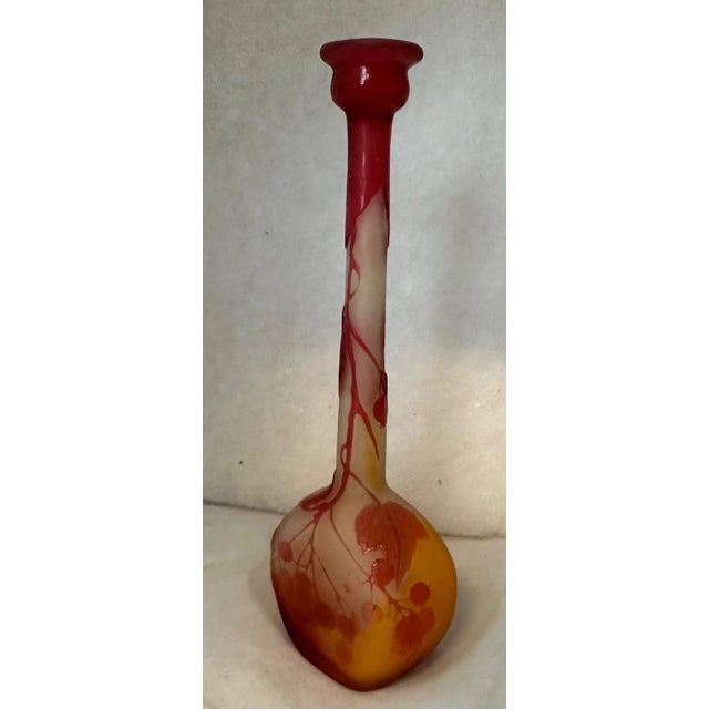 1920s Galle Banjo Vase For Sale - Image 10 of 11