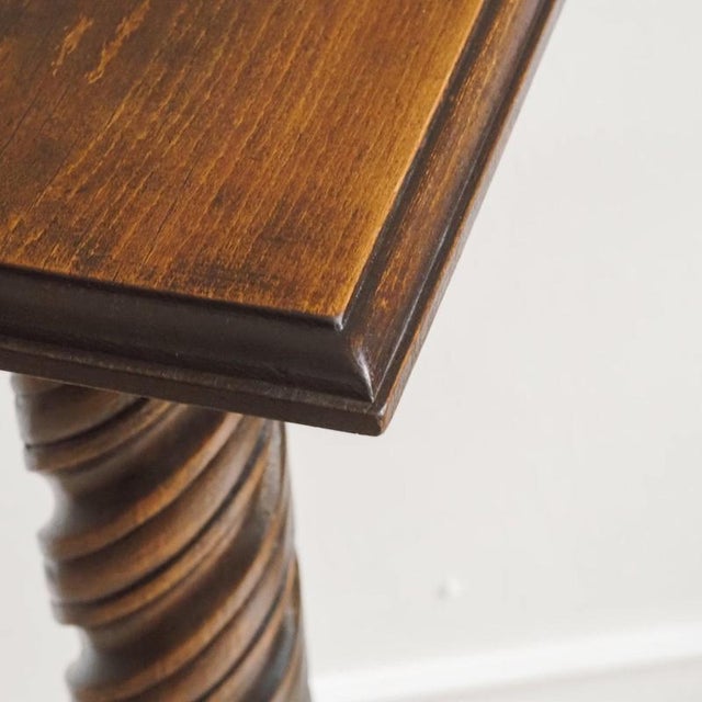 Antique Plant Pedestal with Twisted Column For Sale - Image 6 of 10