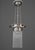 2 Nickel-plated ceiling lamps with glass sticks vienna around 1920 The glass sticks are replaced ( new ) Up to 250V...