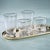 Aperitivo Triangular DOF Glass, Clear w/ Platinum Rim - Set Of Four The Aperitivo Triangular collection is a stylish...