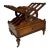 Antique Regency Style Mahogany Canterbury Magasine Rack For Sale