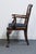 Late 20th Century High End Vintage Solid Mahogany Traditional Chippendale Style Dining Arm Chair 102488 For Sale - Image 5 of 10
