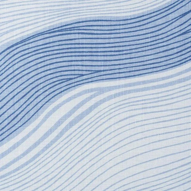 Screen-printed by hand, this large, undulating horizontal stripe has a marvelous presence and a wonderful sense of...