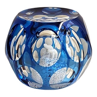 1980s Perthshire a Limited Edition "Polar Bear and Cub" Paperweight With Box For Sale