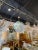 Beautiful modern Murano glass green and grey flower globe chandelier. Circa 2000. The chandelier has been professionally...