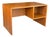 1970s -Century Danish Modern Teak Writing Desk With Open Shelf For Sale