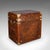 Metal Pair of Late Vintage Officer's Campaign Trunks, English, Leather, Nightstand For Sale - Image 7 of 12