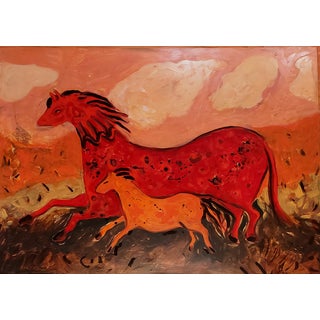 Monika Rossa, Horses, 2026, Oil on Canvas For Sale