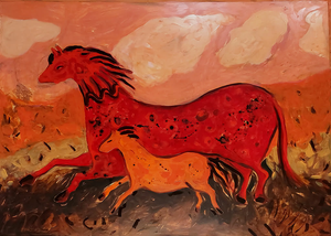 Monika Rossa, Horses, 2026, Oil on Canvas