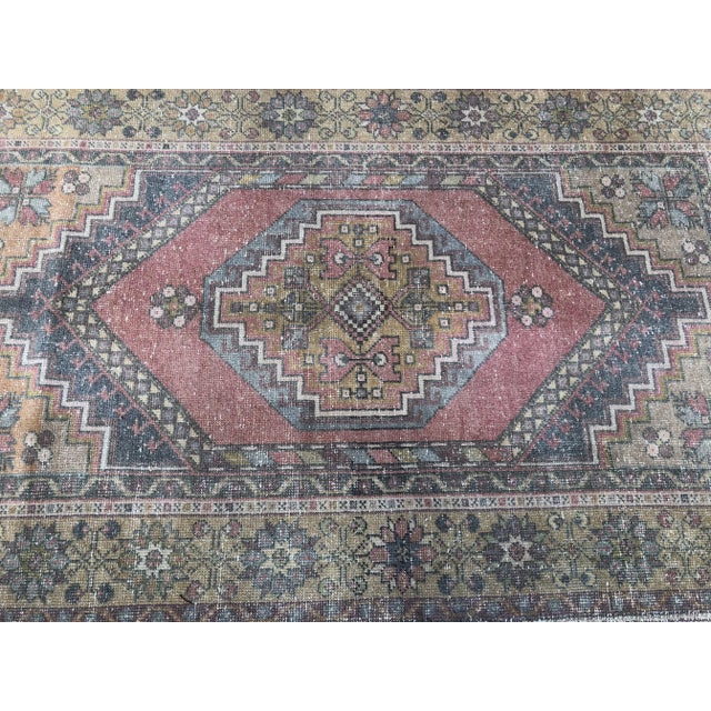 Handwoven Vintage Turkish Wool Rug - 3′7″ × 5′11″ For Sale - Image 6 of 10
