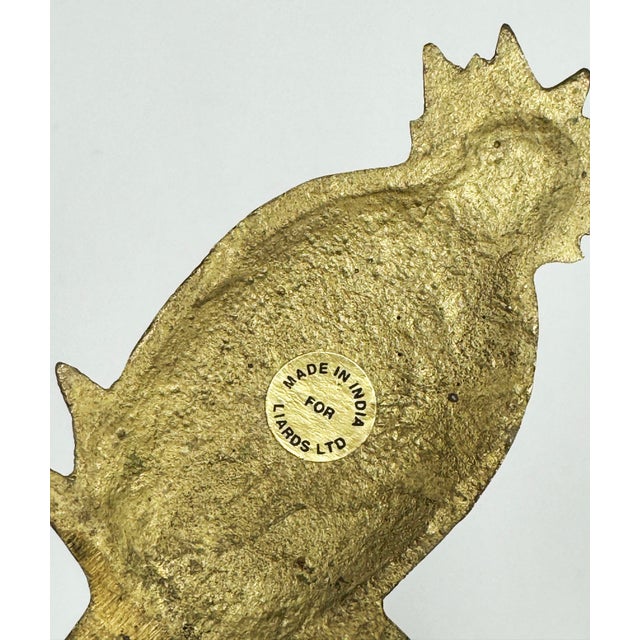 Mid 20th Century Vintage Brass Pineapple Wall Hook For Sale - Image 5 of 5