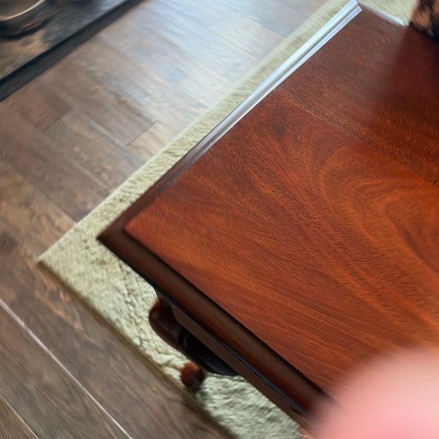Vintage Queen Anne Style One-Drawer End Table For Sale - Image 9 of 10