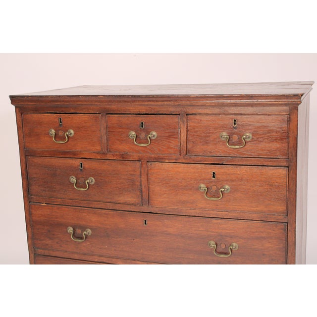 Antique George III Style Oak Chest of Drawers | Chairish