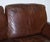 Vintage Halo Two Seater Brown Leather Sofa For Sale - Image 3 of 16