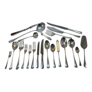 1980s A Set of Fish Fish Eaters & Fish Servers, 26 Pieces, Rattail For Sale