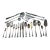 1980s A Set of Fish Fish Eaters & Fish Servers, 26 Pieces, Rattail For Sale