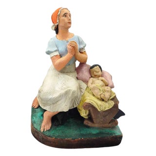 Pre-War Figure of Jesus in the Manger, 1920s For Sale