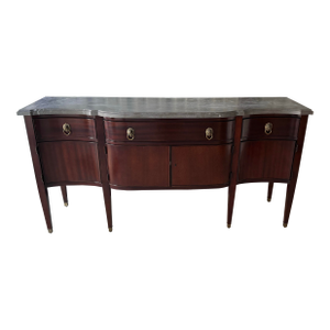 Darryl Carter for Baker Milling Road Collection Mahogany and Gray Marble Avondale Sideboard