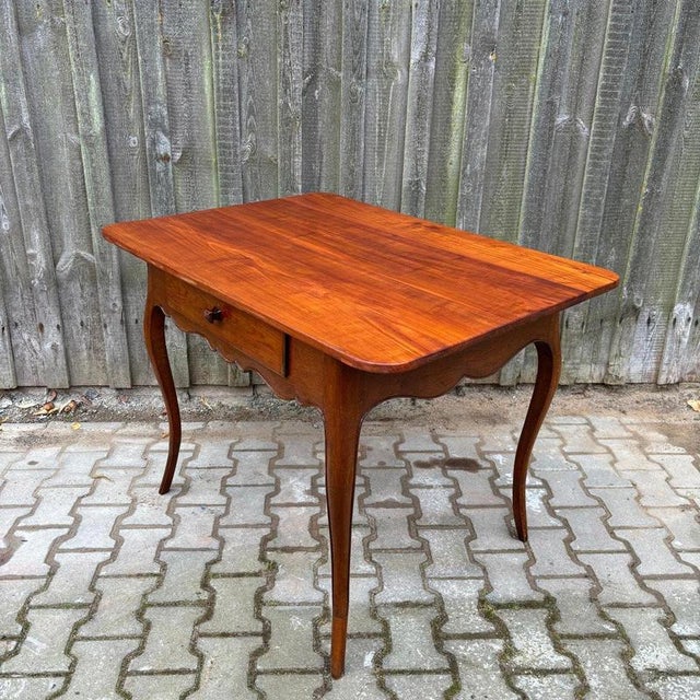 Antique Table in Cherry & Oak Wood, France For Sale - Image 4 of 16