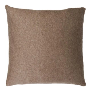 Schumacher Dixon Mohair Pillow 20" in Driftwood For Sale